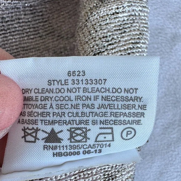 Tory Burch Tilly Skirt Womens Large Metallic Brown Tapestry‎ Floral Pleated Rib - Picture 4 of 7